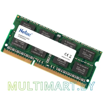 Оперативная память Netac Basic 8GB DDR3 SODIMM PC3-12800 (NTBSD3N16SP-08) картинка 2